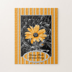 Spring Flash African Daisy Fotograph Custom Puzzle