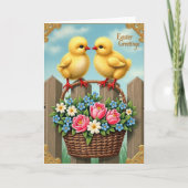 Spring Fledglings Basket Card Karte (Vorderseite)