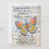 Spring Fling Butterfly Polterabend Einladung (Vorderseite)