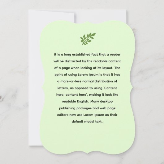 Spring Fling Party - Nature's Celebration Call Einladung (Rückseite)