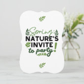 Spring Fling Party - Nature's Celebration Call Einladung (Stehend Vorderseite)