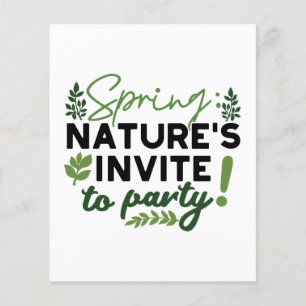 Spring Fling Party - Nature's Celebration Call Flyer