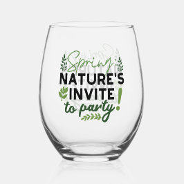 Spring Fling Party - Nature's Celebration Call Weinglas Ohne Stiel