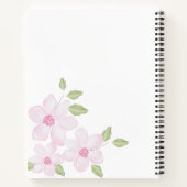 Spring Floral 8.5" x 11" Spiral Notebook Notizbuch (Rückseite)