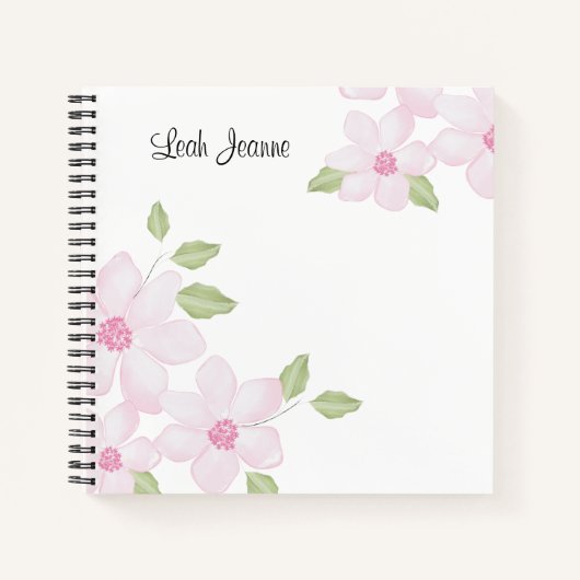 Spring Floral 8.5" x 8.5" SpiralNotebook Notizbuch (Vorderseite)