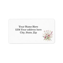 Spring Floral Address Label Adressaufkleber