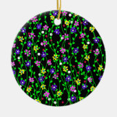Spring Floral Art Keramik Ornament (Vorne)