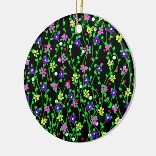 Spring Floral Art Keramik Ornament (Links)