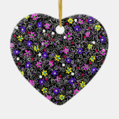 Spring Floral Art Keramik Ornament (Vorne)