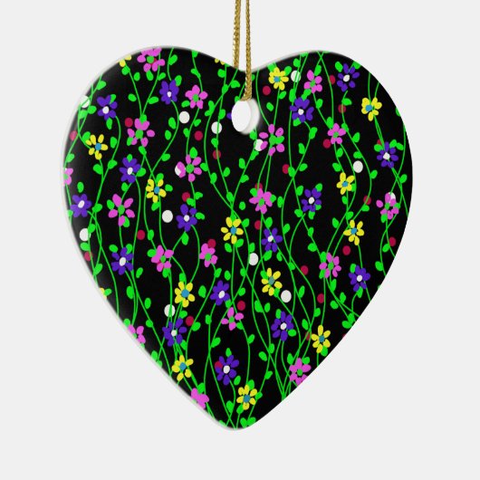 Spring Floral Art Keramik Ornament (Rechts)