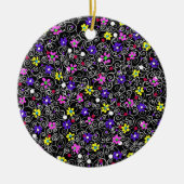 Spring Floral Art Keramik Ornament (Vorne)