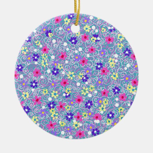Spring Floral Art Keramikornament (Vorne)