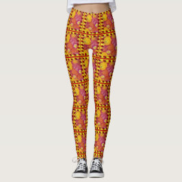 Spring Floral Art Leggings