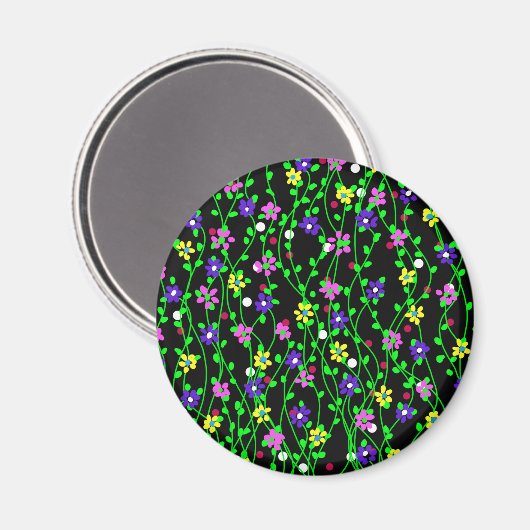 Spring Floral Art Magnet (Vorderseite/Rückseite)