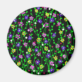 Spring Floral Art Magnet