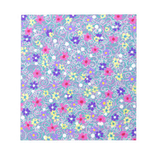 Spring Floral Art Notizblock