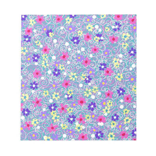 Spring Floral Art Notizblock (Vorderseite)