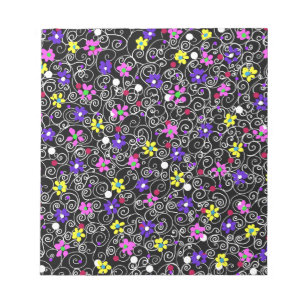 Spring Floral Art Notizblock