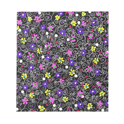 Spring Floral Art Notizblock (Vorderseite)