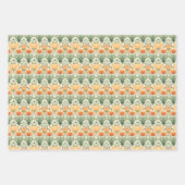 Spring Floral Art Nouveau Geschenkpapier Set (Vorderseite)