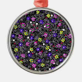 Spring Floral Art Ornament Aus Metall