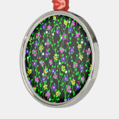 Spring Floral Art Ornament Aus Metall (Links)