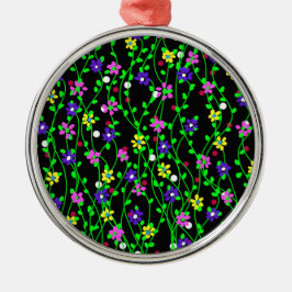 Spring Floral Art Ornament Aus Metall