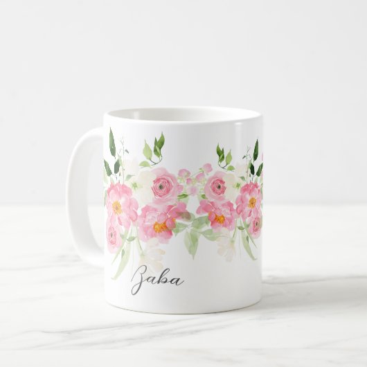 Spring Floral Baba Tasse (Vorderseite Links)