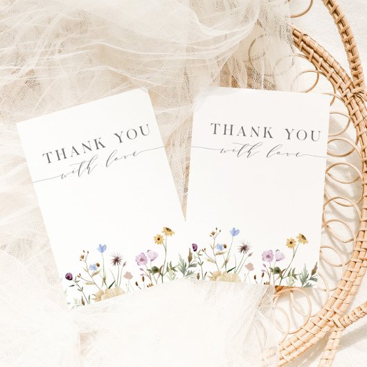 Spring Floral Baby in Bloom Baby Dusche Dankeskarte