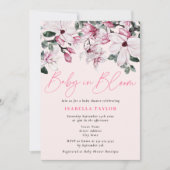 Spring Floral Baby in Bloom Baby Dusche Einladung (Vorderseite)