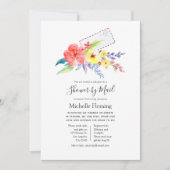 Spring Floral Baby oder Brautparty per Mail Einladung (Vorderseite)