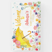 Spring Floral Baby Shooting Welcome Banner - April (Vertikal)