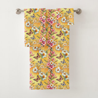 Spring Floral  Badhandtuch Set