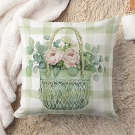 Spring Floral Basket  Kissen