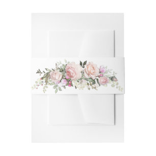 Spring Floral Bauchband Einladungsbanderole