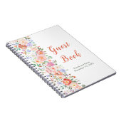 Spring Floral Blume Wedding Guest Book Notizblock (Rechte Seite)