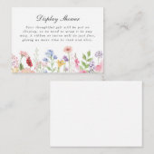 Spring Floral Border Display Shower Begleitkarte (Vorne/Hinten)