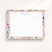 Spring Floral Border Note Card Einladung