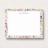 Spring Floral Border Note Card Einladung