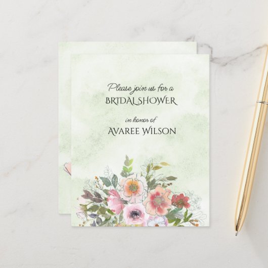 Spring Floral Bouquet (Vorderseite/Rückseite Beispiel)