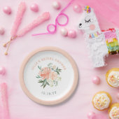 Spring Floral Bouquet Brautparty Pappteller (Party)