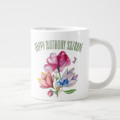Spring Floral Bouquet Jumbo-Tasse (Rechts)