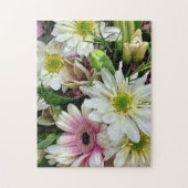 Spring Floral Bouquet mit Daisies Puzzle (Vertikal)
