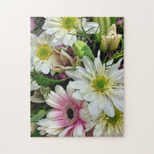 Spring Floral Bouquet mit Daisies Puzzle