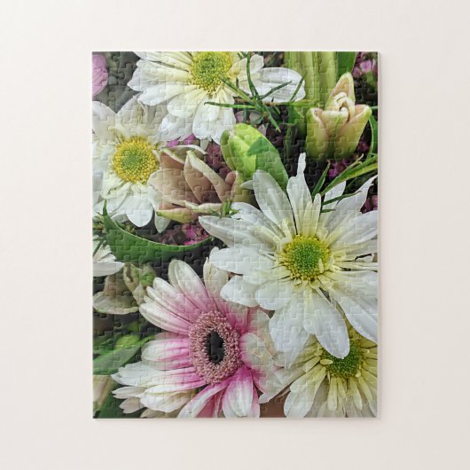 Spring Floral Bouquet mit Daisies Puzzle (Vertikal)