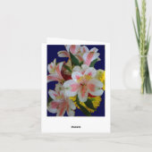 Spring Floral Bouquet Notecards Karte (Rückseite)