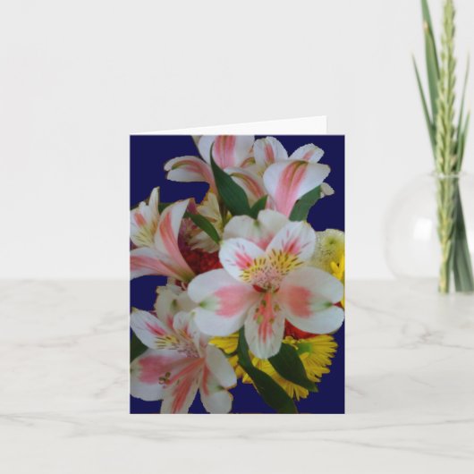 Spring Floral Bouquet Notecards Karte (Vorderseite)