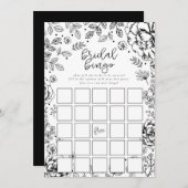 Spring Floral Brautparty Bingo Game Card (Vorne/Hinten)