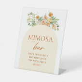 Spring Floral Brautparty Mimosa Bar Sign Sockelschild (Vorderseite)