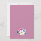 Spring Floral Bridal Tee Brautparty Einladung (Rückseite)